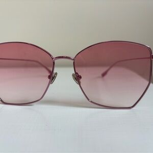 Elegant Pink Geometric Sunglasses